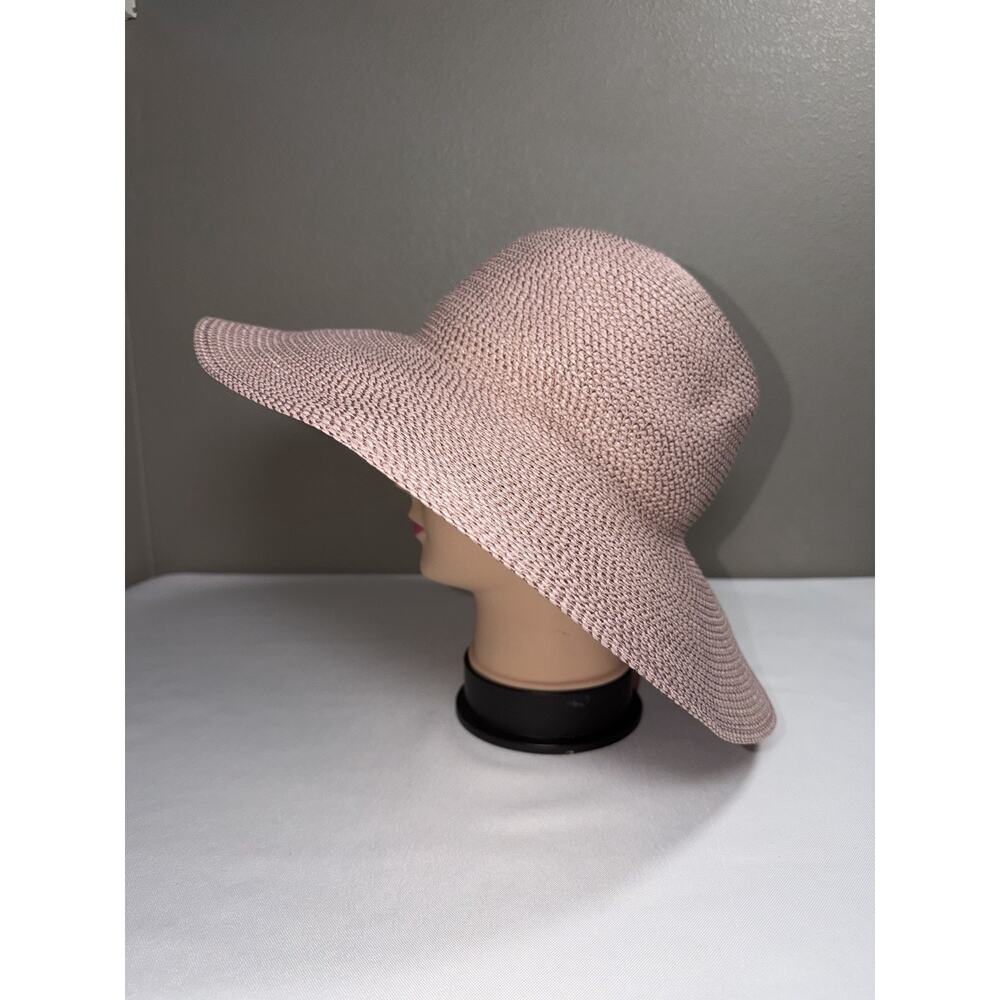 Eric Javits Women's Hampton Straw Packable Sun Hat Blush Pink UPF 50+ - Picture 2 of 11